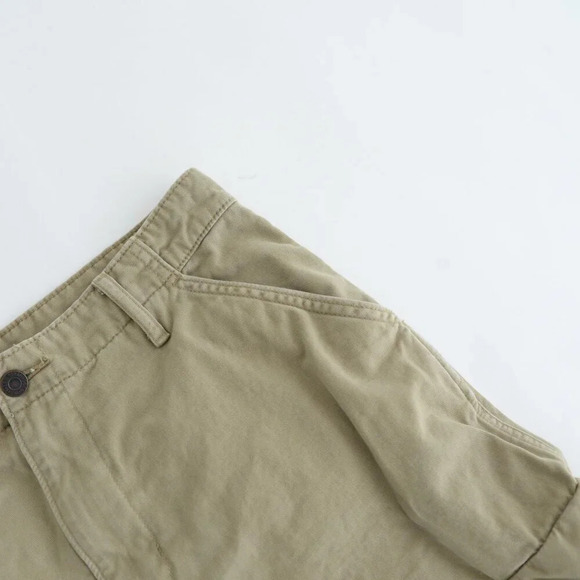 Levi's Tan White Tab Tag 100% Cotton Sku# Wpl 423 Cargo Shorts Size  33 - Picture 6 of 10
